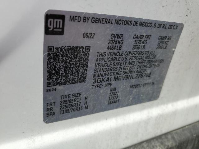 2022 GMC TERRAIN SLE 3GKALMEV9NL276702