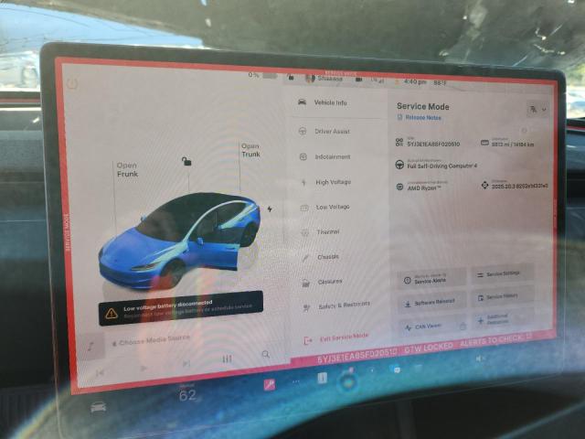 2025 TESLA MODEL 3 5YJ3E1EA8SF020510