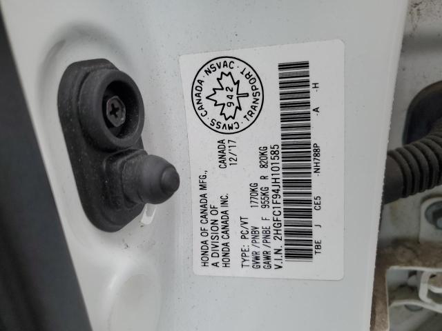 2018 HONDA CIVIC TOUR 2HGFC1F94JH101585