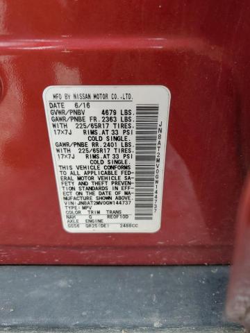 2016 NISSAN ROGUE S - JN8AT2MV0GW144737