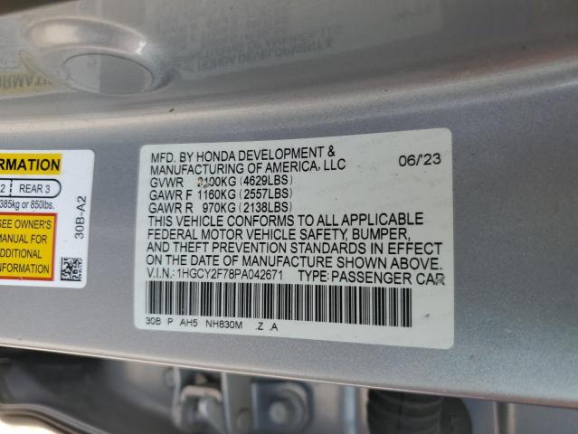 2023 HONDA ACCORD HYB 1HGCY2F78PA042671