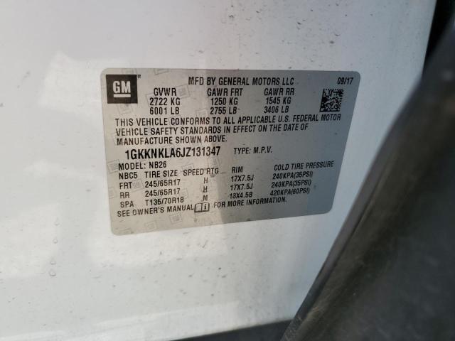 2018 GMC ACADIA SLE 1GKKNKLA6JZ131347