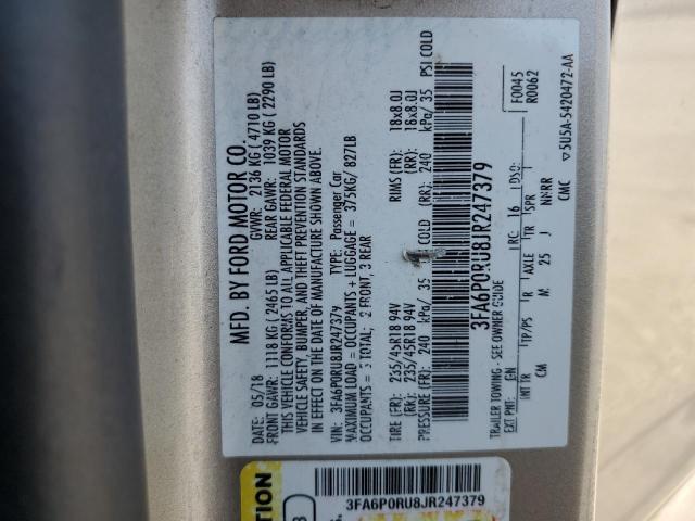 2018 FORD FUSION TIT - 3FA6P0RU8JR247379