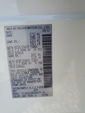 2018 NISSAN PATHFINDER 5N1DR2MM9JC612709