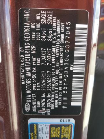 2018 KIA SORENTO LX 5XYPGDA30JG377045