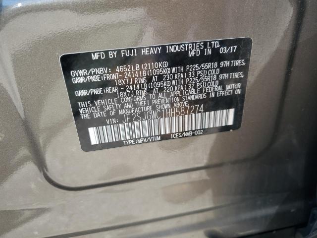 2017 SUBARU FORESTER 2.0XT TOURING JF2SJGWC1HH587274