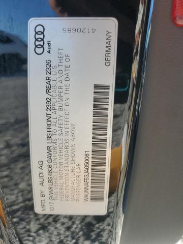 2018 AUDI A5 PREMIUM WAUNNAF53JA050061
