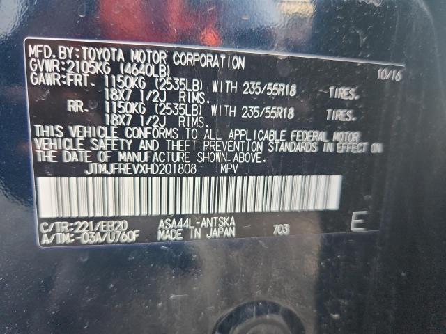 2017 TOYOTA RAV4 SE JTMJFREVXHD201808