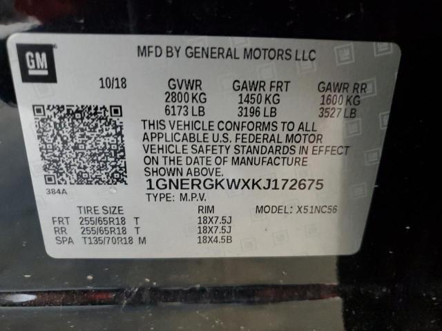 2019 CHEVROLET TRAVERSE L 1GNERGKWXKJ172675