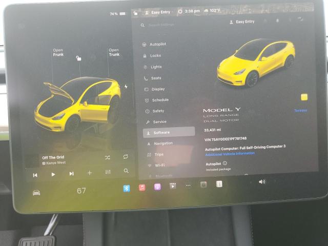 2023 TESLA MODEL Y 7SAYGDEE1PF781748