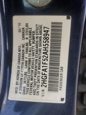 2010 HONDA CIVIC LX #3301864011