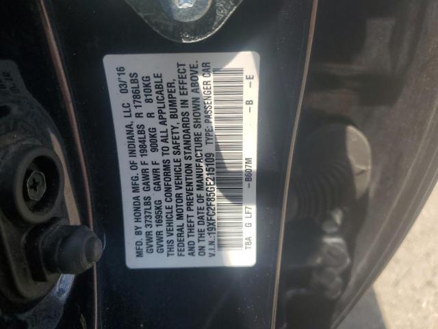 2016 HONDA CIVIC EX 19XFC2F85GE215109