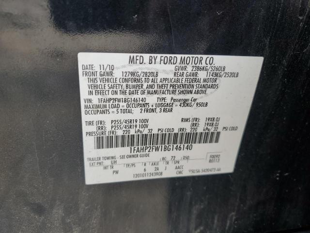 2011 FORD TAURUS LIM - 1FAHP2FW1BG146140