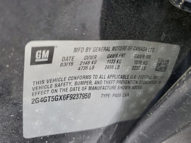2015 BUICK REGAL GS 2G4GT5GX6F9237950