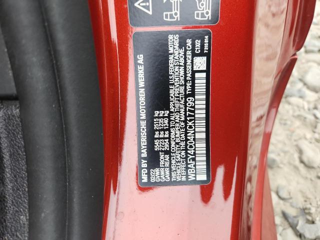 2022 BMW M850XI WBAFY4C04NCK17799