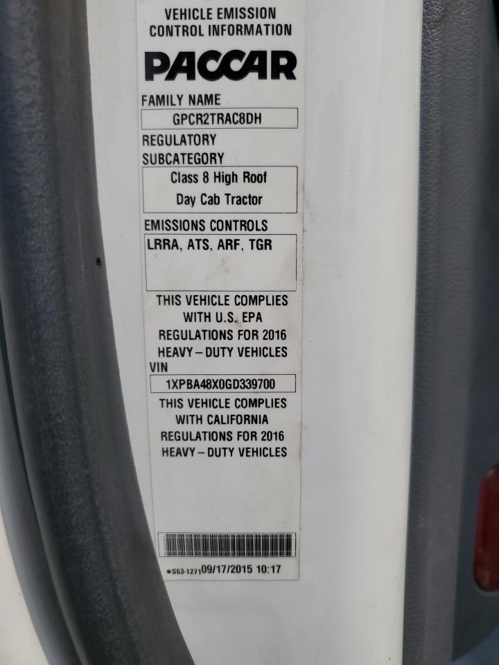 Lot #3221786267 2016 PETERBILT TRACTOR 579