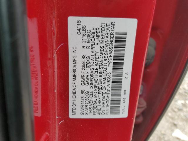 2018 HONDA ACCORD SPO 1HGCV1F31JA163615