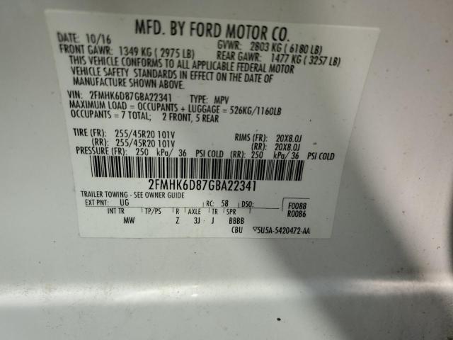 2016 FORD FLEX LIMIT 2FMHK6D87GBA22341
