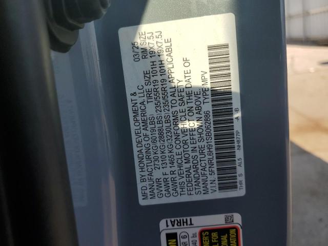 2025 HONDA ODYSSEY ELITE 5FNRL6H91SB062886