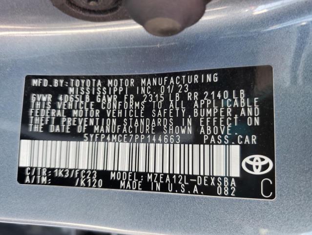 2023 TOYOTA COROLLA SE 5YFP4MCE7PP144663