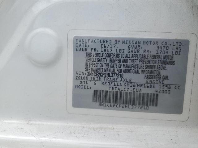 2017 NISSAN VERSA NOTE 3N1CE2CP2HL377210