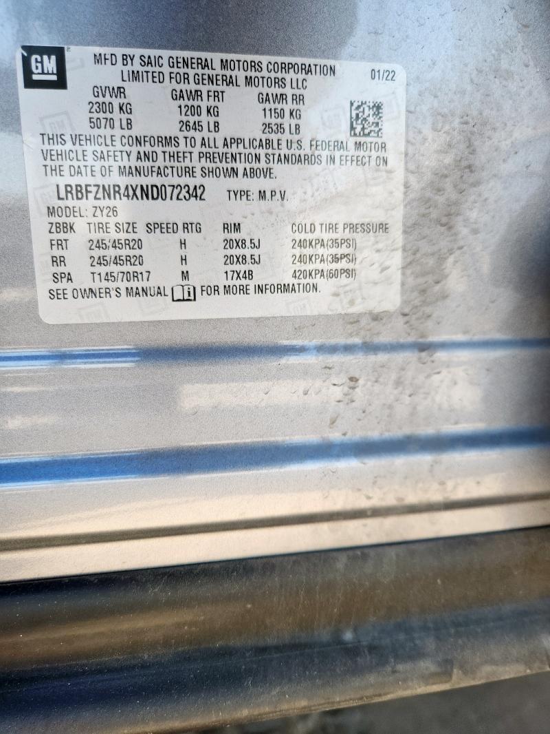 2022 BUICK ENVISION E - LRBFZNR4XND072342
