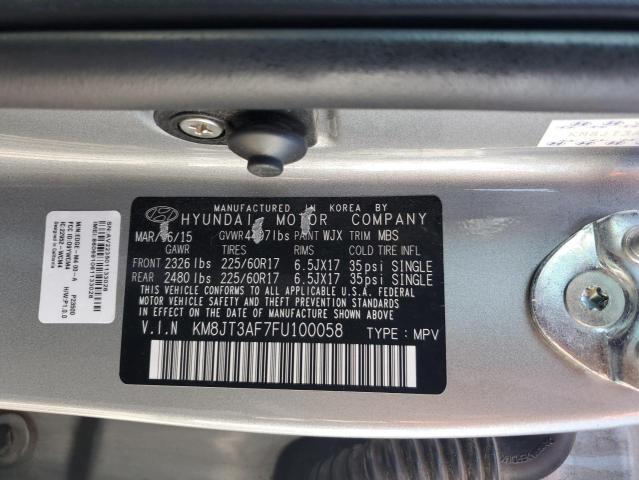 2015 HYUNDAI TUCSON GLS KM8JT3AF7FU100058