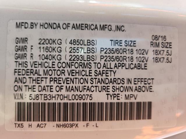2017 ACURA RDX ADVANC 5J8TB3H70HL009075