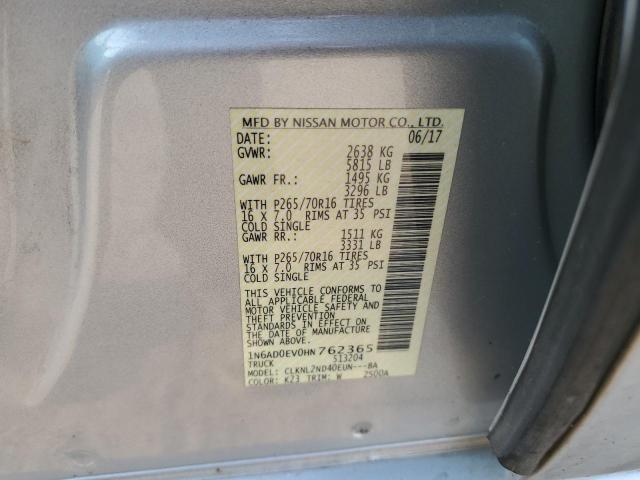 2017 NISSAN FRONTIER S 1N6AD0EV0HN762365