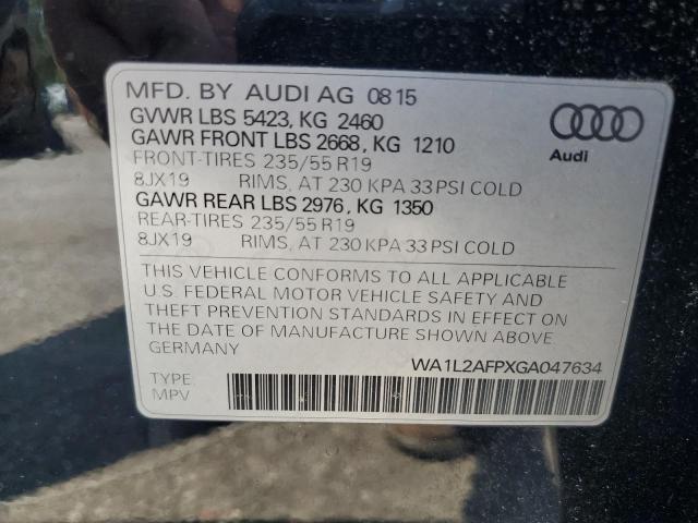 2016 AUDI Q5 PREMIUM WA1L2AFPXGA047634