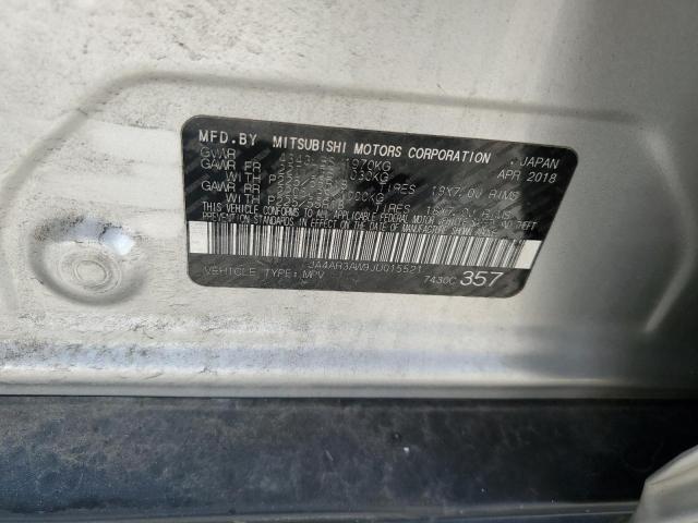2018 MITSUBISHI OUTLANDER JA4AR3AW9JU015521