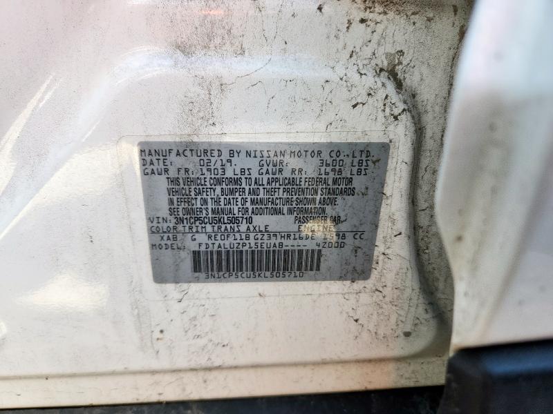 2019 NISSAN KICKS SR 3N1CP5CU5KL505710