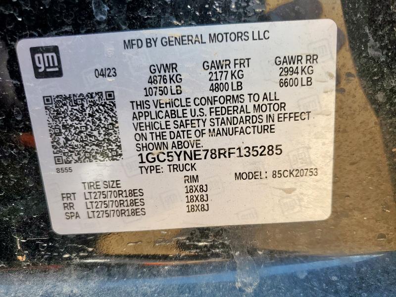 2024 CHEVROLET SILVERADO - 1GC5YNE78RF135285