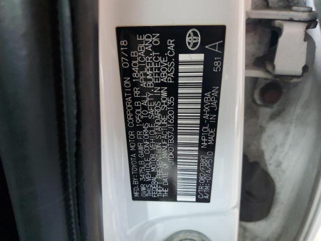 2018 TOYOTA PRIUS C JTDKDTB37J1620135