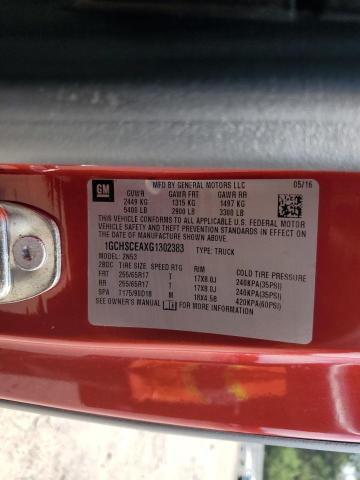 2016 CHEVROLET COLORADO LT 1GCHSCEAXG1302383