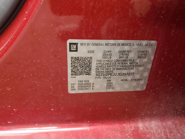2018 GMC SIERRA K15 - 3GTU2PEJ2JG357277
