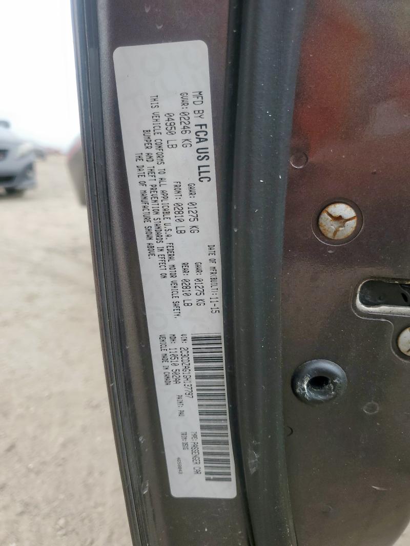 2016 DODGE CHALLENGER - 2C3CDZAG1GH137797