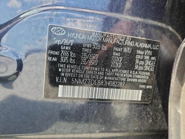 2018 HYUNDAI SANTA FE S - 5NMZTDLB8JH082287