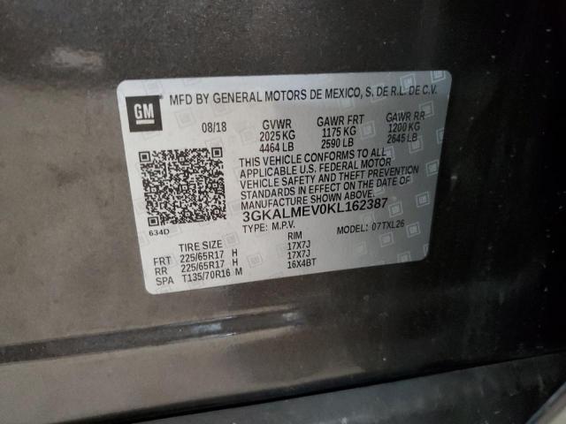 2019 GMC TERRAIN SL 3GKALMEV0KL162387