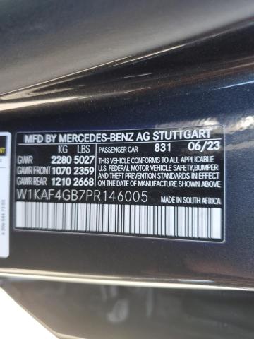2023 MERCEDES-BENZ C 300 W1KAF4GB7PR146005