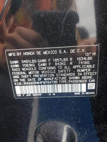 2015 HONDA FIT EX 3HGGK5H84FM764795