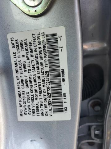 2015 HONDA CIVIC SE 19XFB2F73FE247629