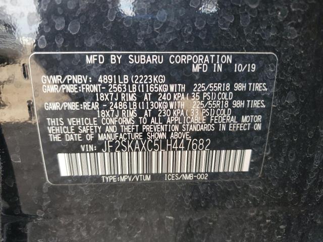 2020 SUBARU FORESTER T JF2SKAXC5LH447682