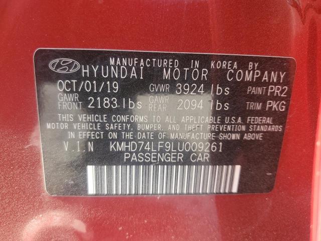 2020 HYUNDAI ELANTRA SE - KMHD74LF9LU009261