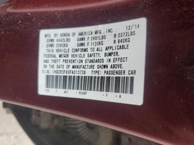 2015 HONDA ACCORD EXL 1HGCR3F85FA013736