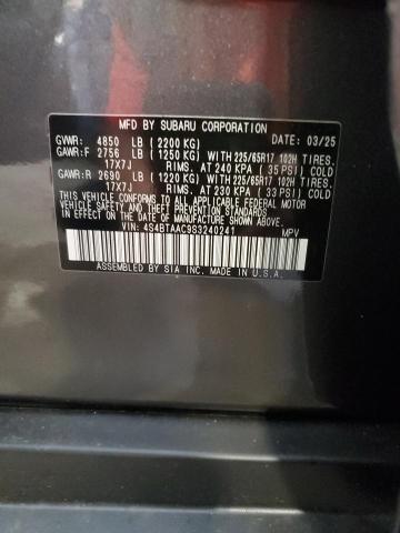 2025 SUBARU OUTBACK 4S4BTAAC9S3240241