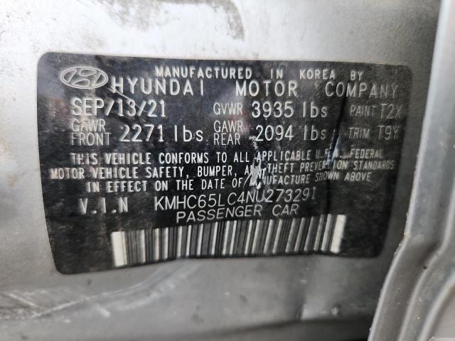 2022 HYUNDAI IONIQ BLUE KMHC65LC4NU273291