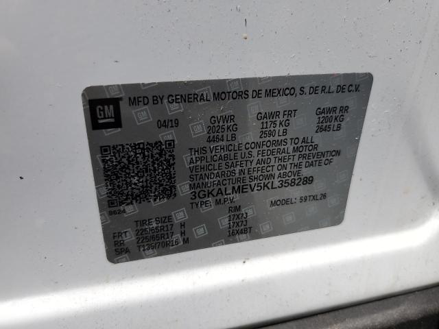 2019 GMC TERRAIN SL 3GKALMEV5KL358289