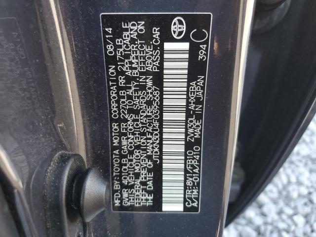2015 TOYOTA PRIUS JTDKN3DU4F0395687