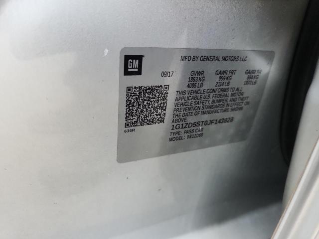 2018 CHEVROLET MALIBU LT 1G1ZD5ST0JF143828